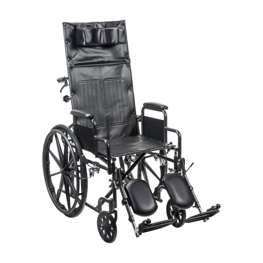 Drive Medical Silver Sport Full-Reclining Wheelchair Desk Arms 16" Seat medical supply