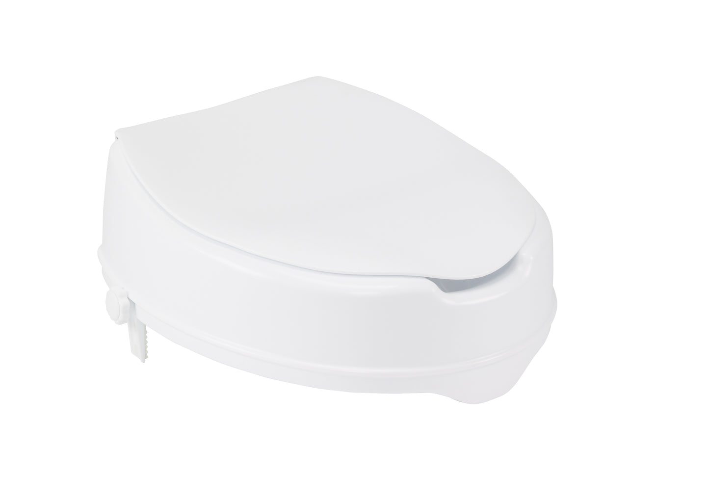 Drive Medical Raised Toilet Seat with Lock and Lid Standard 4" medical supply
