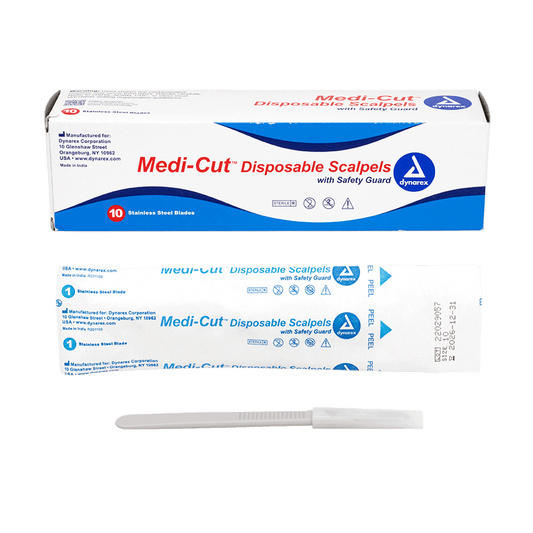 Medi-Cut Disposable Sterile Scalpels #10 10/bx medical supply