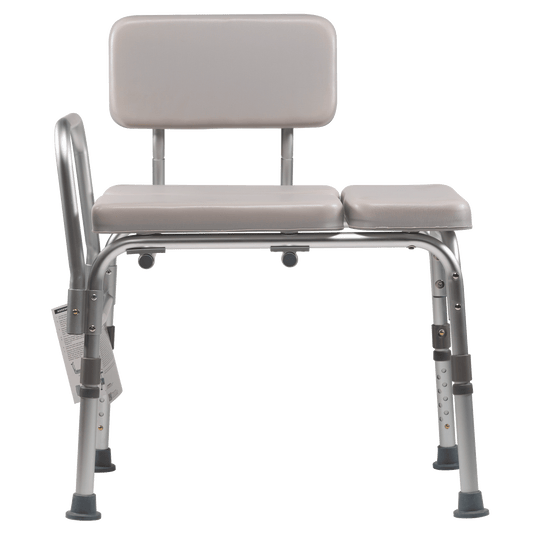 Dynarex Padded Tub Transfer Bench Gray medical supply