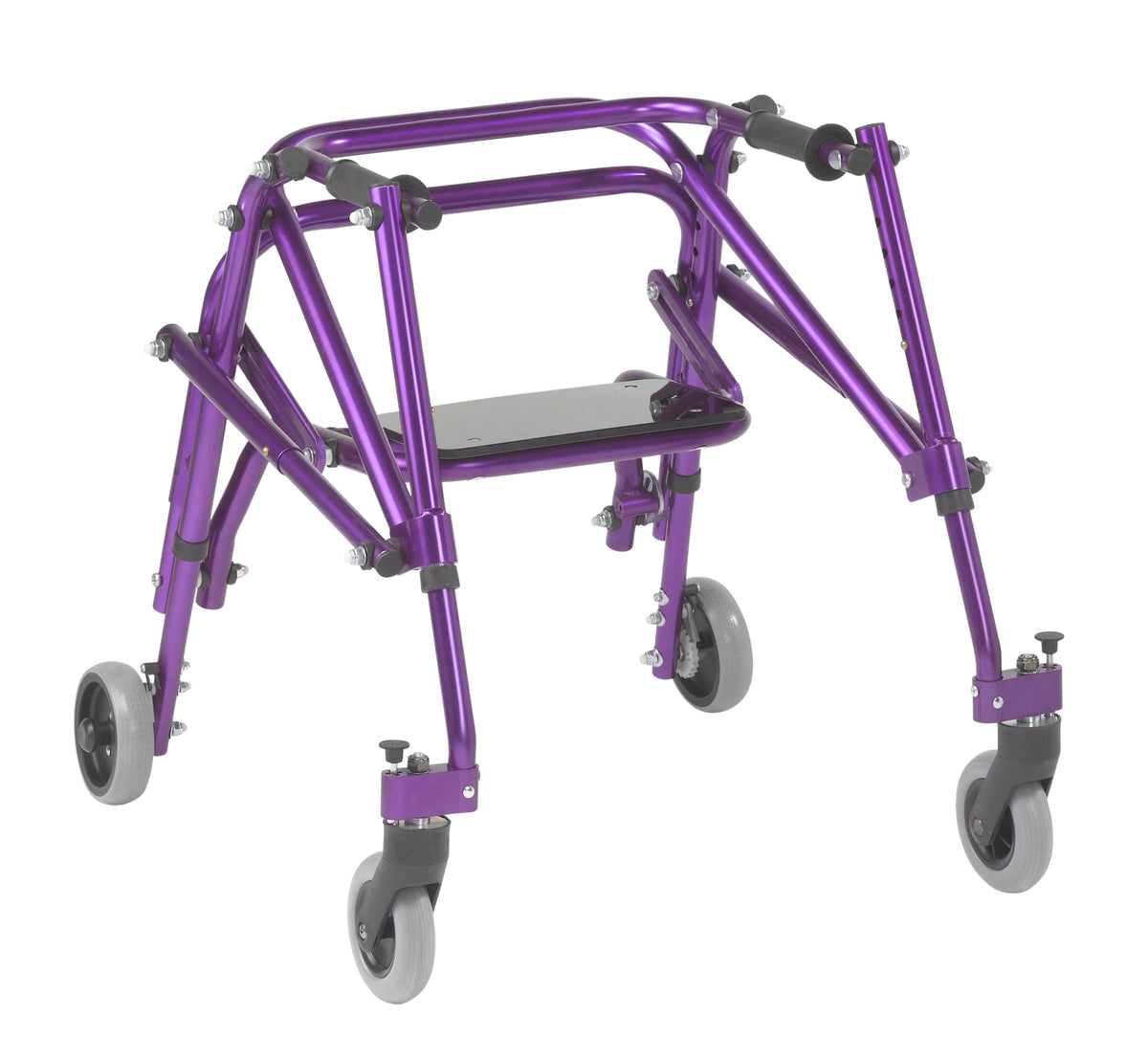 Inspired by Drive Nimbo 2G Posterior Walker with Seat Small Wizard Purple medical supply