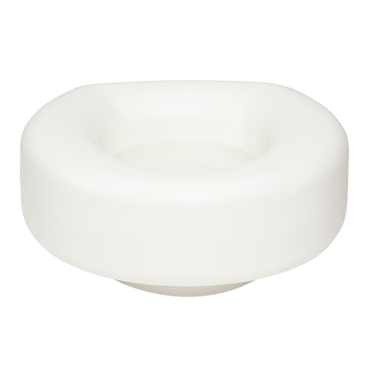 Dynarex Molded Raised Plastic Toilet Seat White 1pc/bx medical supply