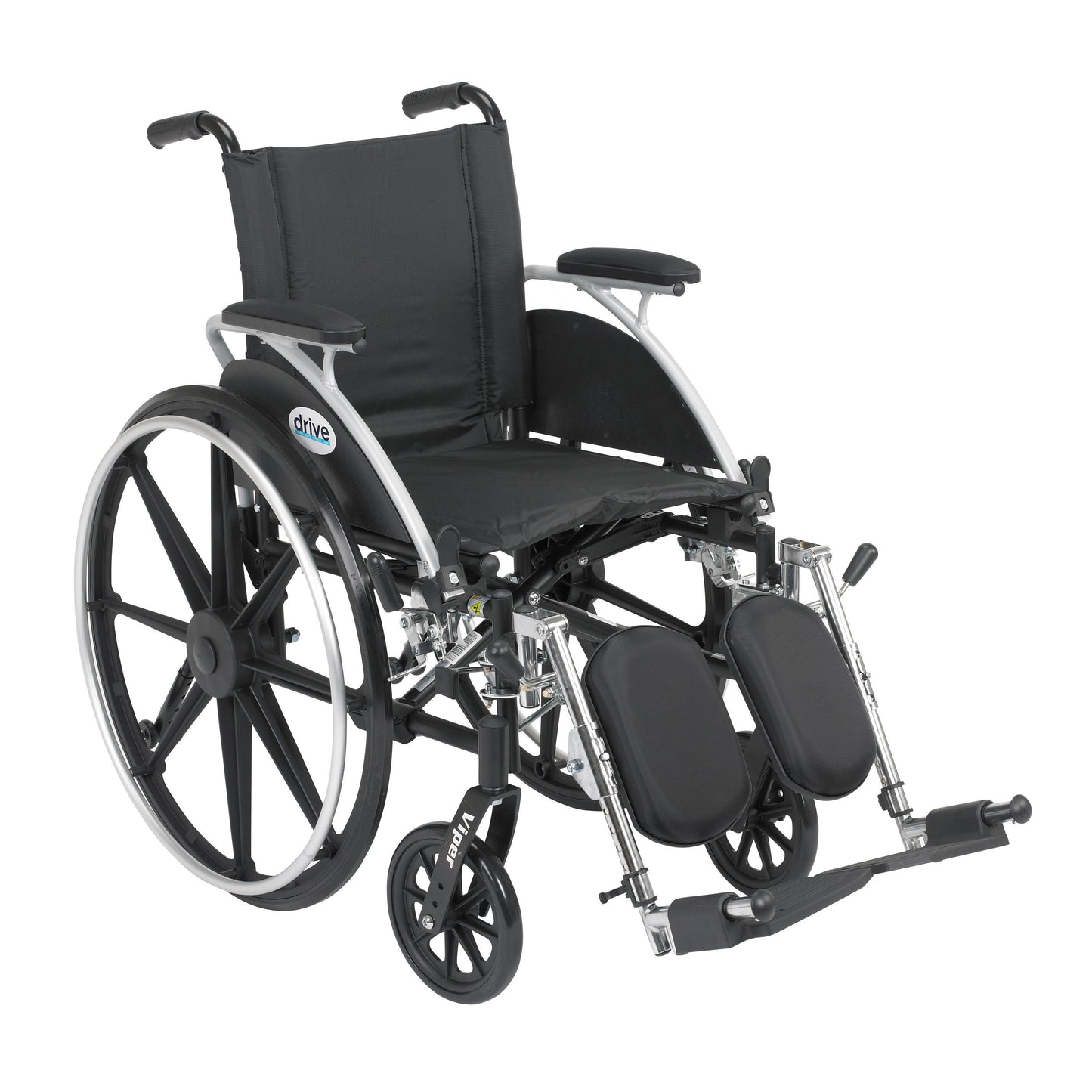 Drive Medical Viper Wheelchair 12in Desk Arms Elevating Legrests medical supply