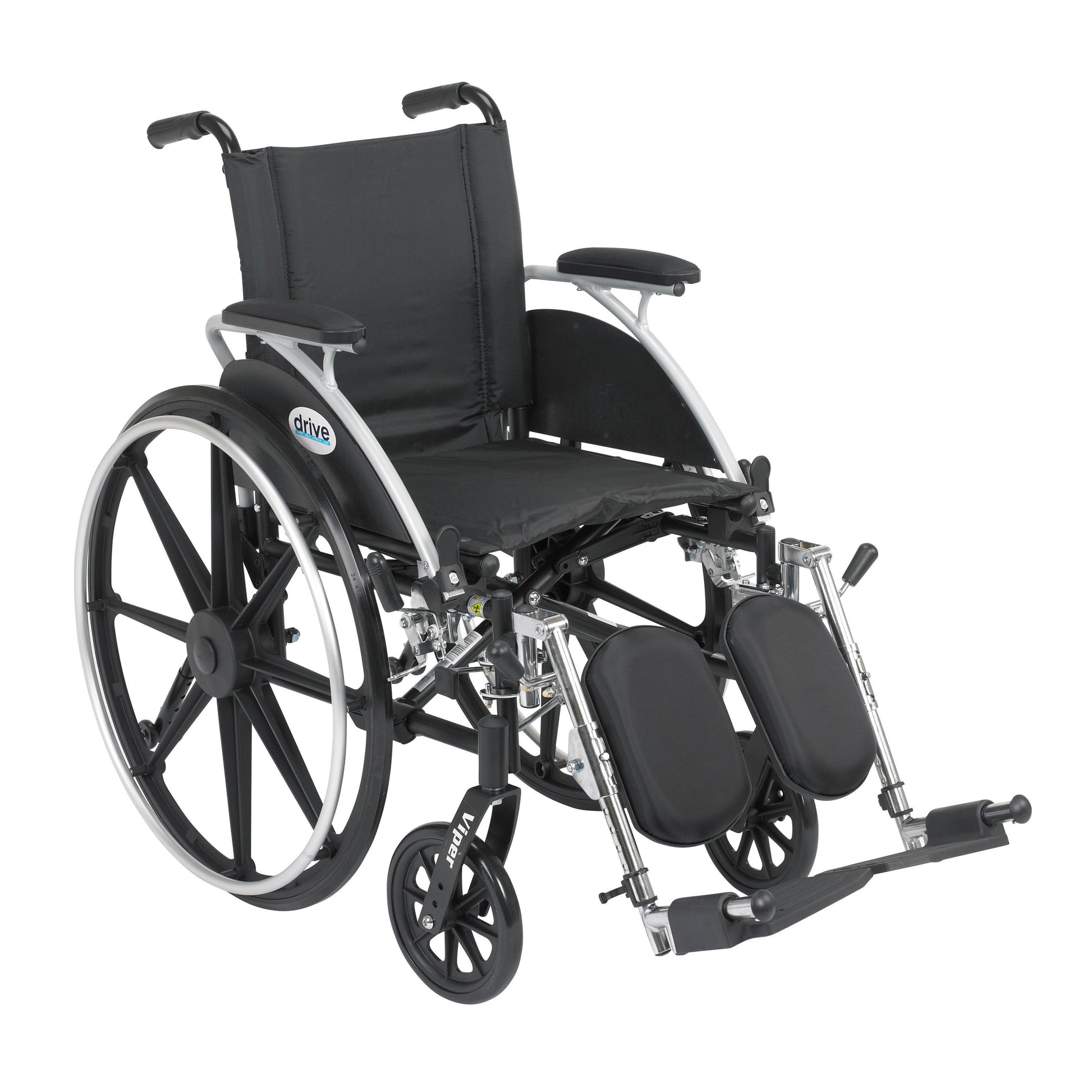 Drive Medical Viper Wheelchair 12in Desk Arms Elevating Legrests medical supply