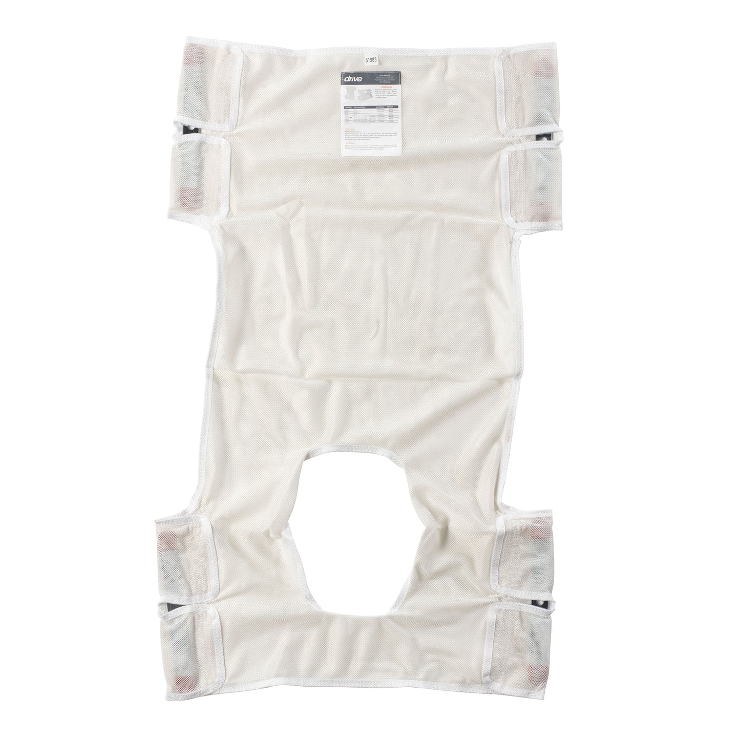 Drive Medical Patient Lift Sling Polyester Mesh with Commode Cutout medical supply