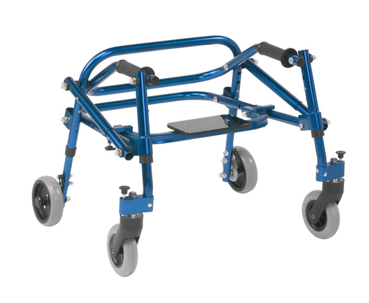 Inspired by Drive Nimbo 2G Posterior Walker with Seat Extra Small Knight Blue medical supply
