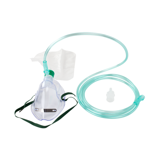 Resp-O2 3-in-1 Elongated Oxygen Mask Adult Standard Connector Case of 50 medical supply