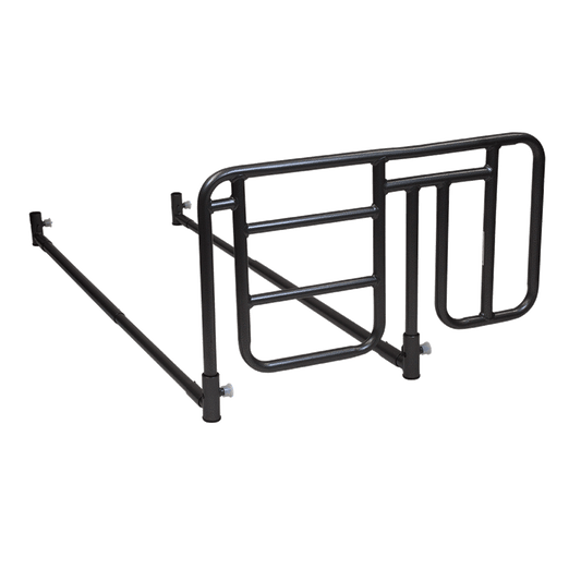 Dynarex Homecare Half-Length Bed Rail Cross Bar Mount Black 1pr case medical supply