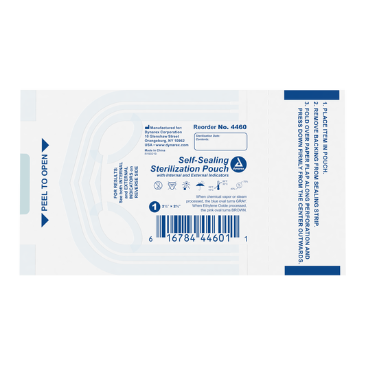Dynarex Sterilization Pouches 2.25 x 2.75 inch medical supply