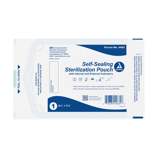 Dynarex Sterilization Pouches 5.25 x 7.5 inch medical supply