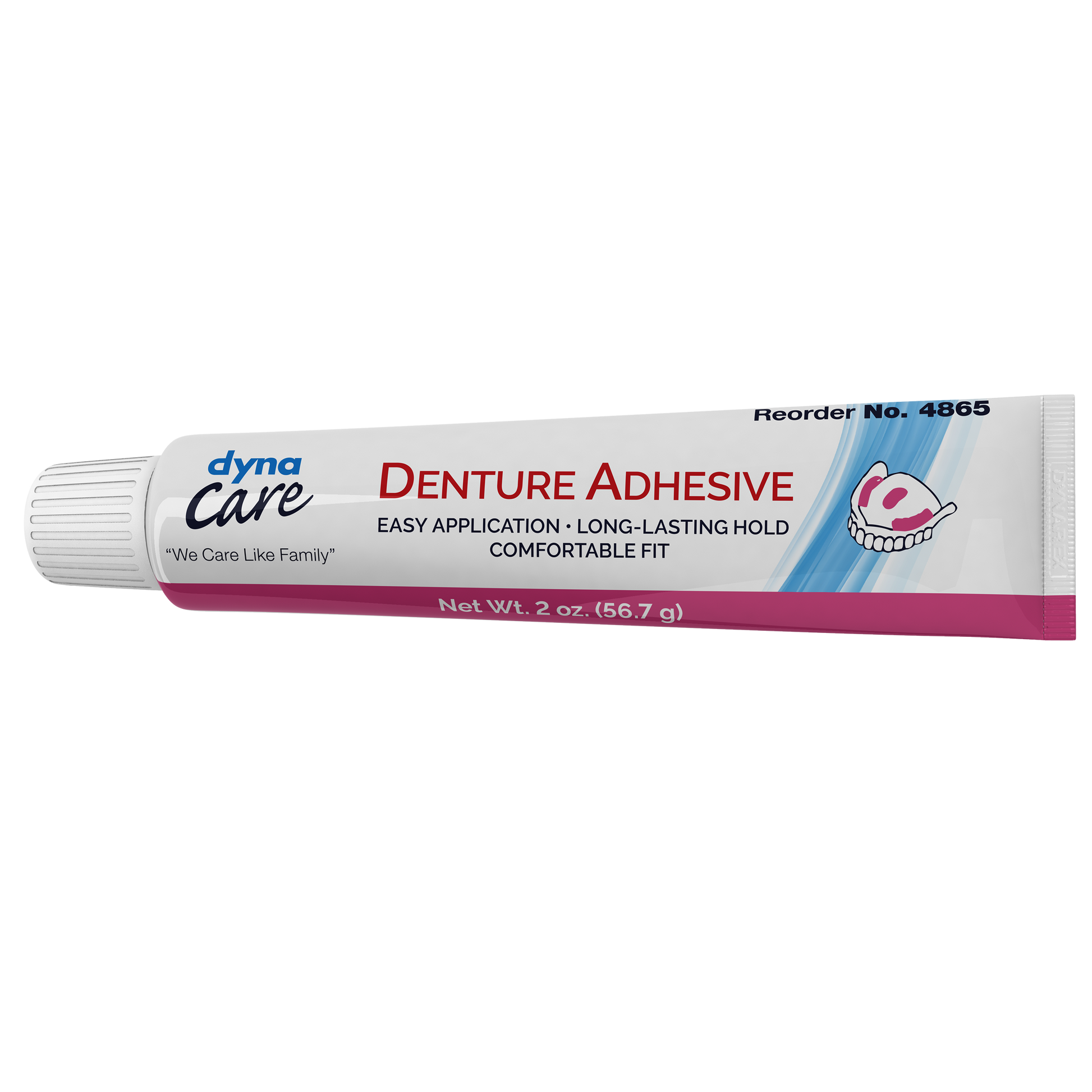 dynaCare Denture Adhesive 2 oz Tube Case 72 medical supply
