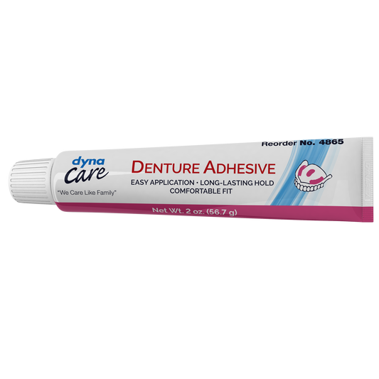 dynaCare Denture Adhesive 2 oz Tube Case 72 medical supply