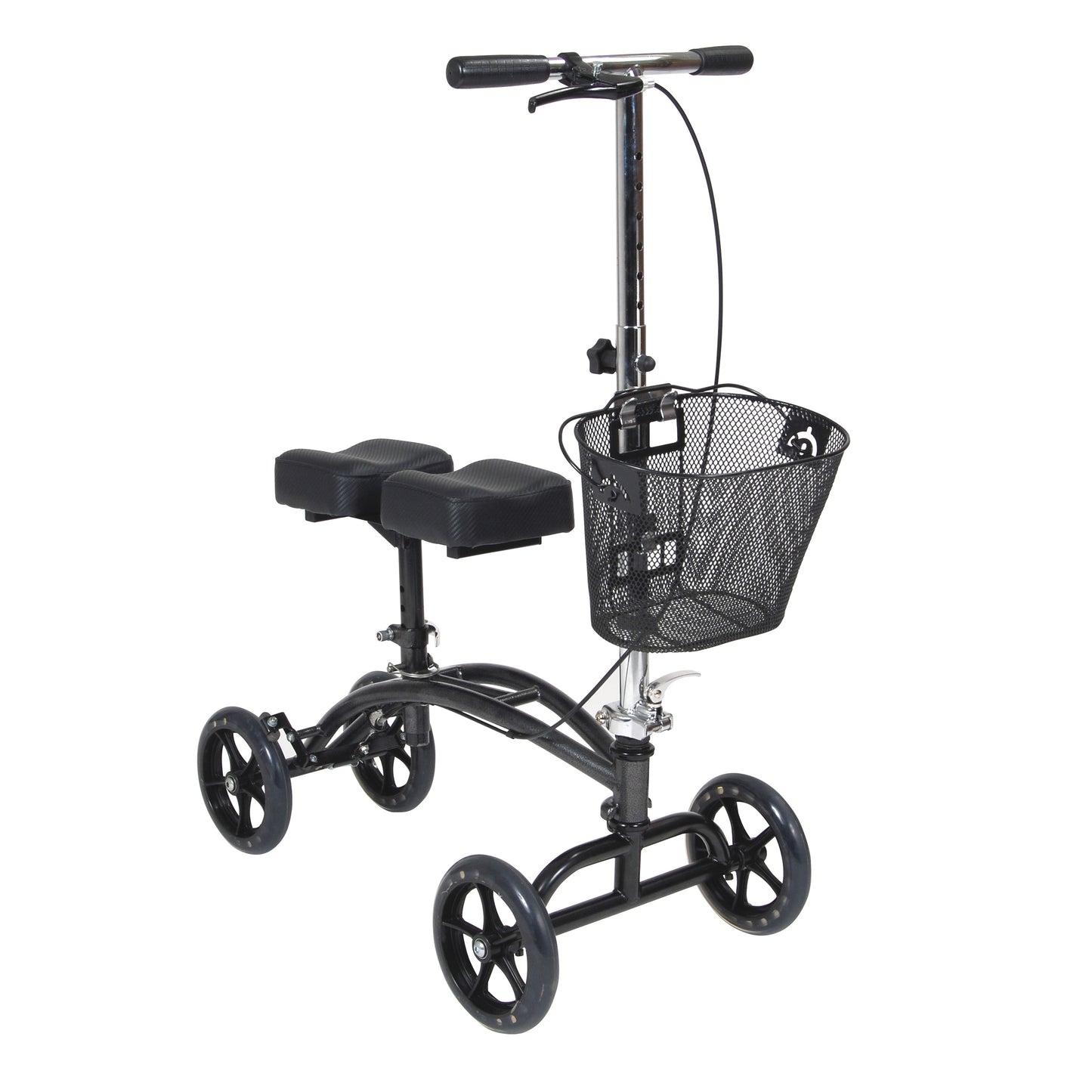 Drive Medical Dual Pad Steerable Knee Walker with Basket medical supply