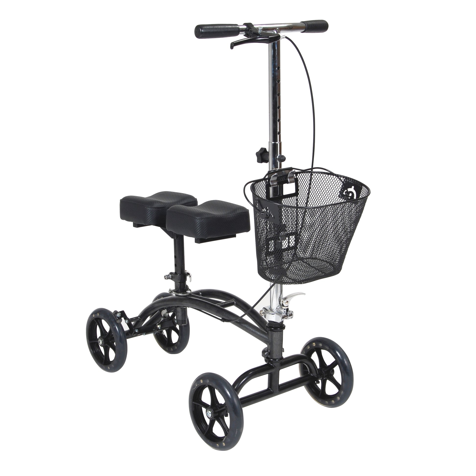 Drive Medical Dual Pad Steerable Knee Walker with Basket medical supply