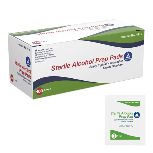 Dynarex Alcohol Prep Pad Sterile Large Case medical supply