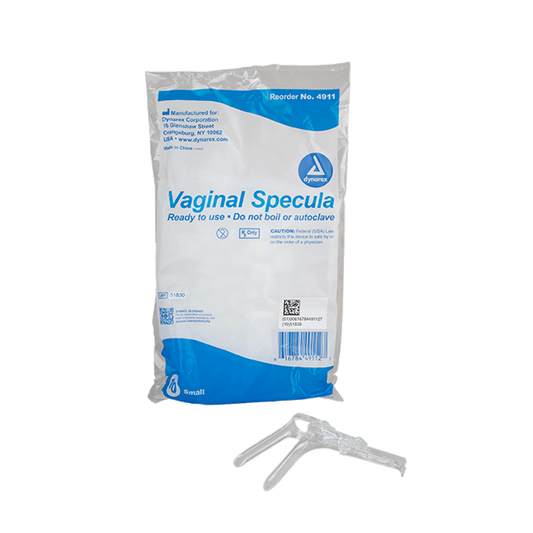 Dynarex Vaginal Speculum Disposable Small 100/Case medical supply