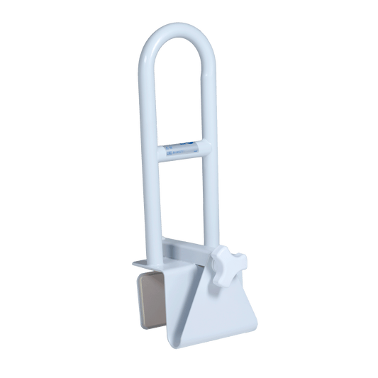 Dynarex Tub Rail Adjustable Height Clamp-On White 1pc/bx medical supply