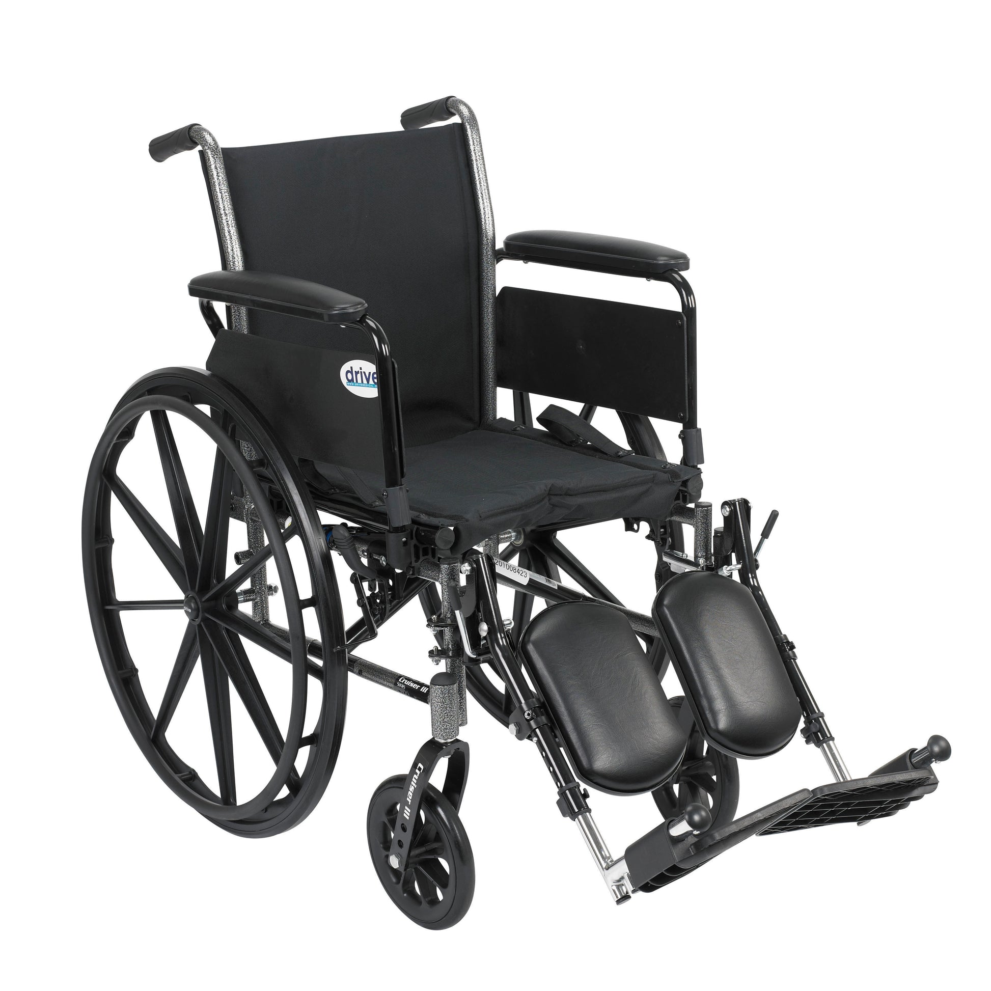 Drive Medical Cruiser III Wheelchair Full Arms 16" Seat medical supply