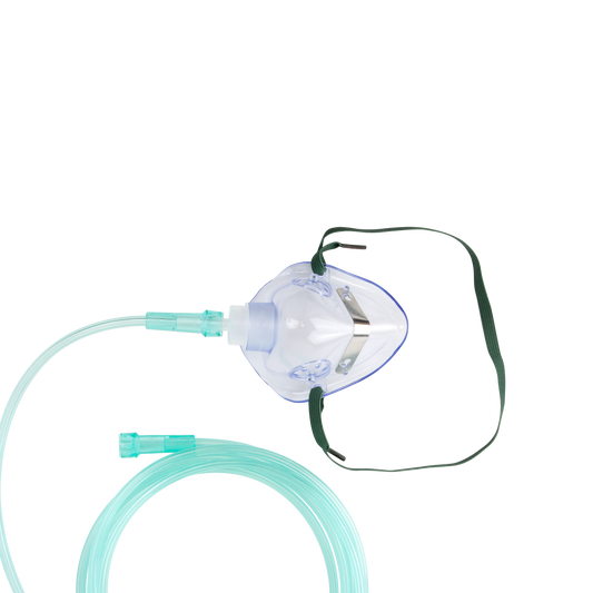 Resp-O2 Medium-Concentration Standard Pediatric Std Oxygen Mask 50/cs medical supply