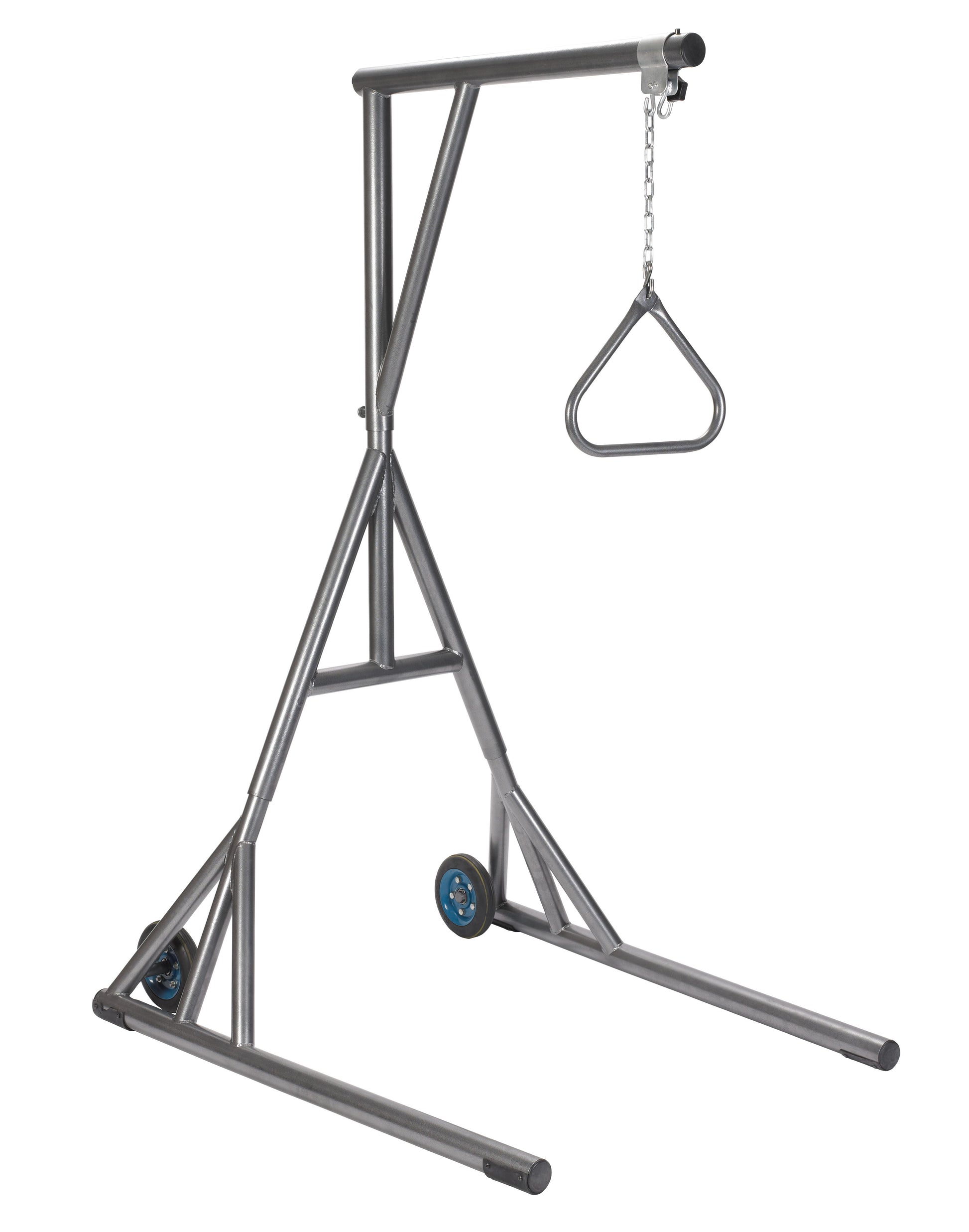 Drive Medical Heavy Duty Trapeze with Base and Wheels Silver Vein medical supply