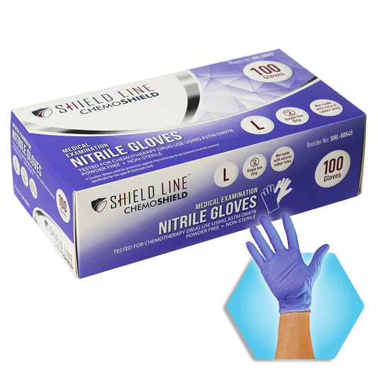 Shield Line Chemoshield, Medical Exam Nitrile Gloves, Medium, Case (SHL-50544) medical supply