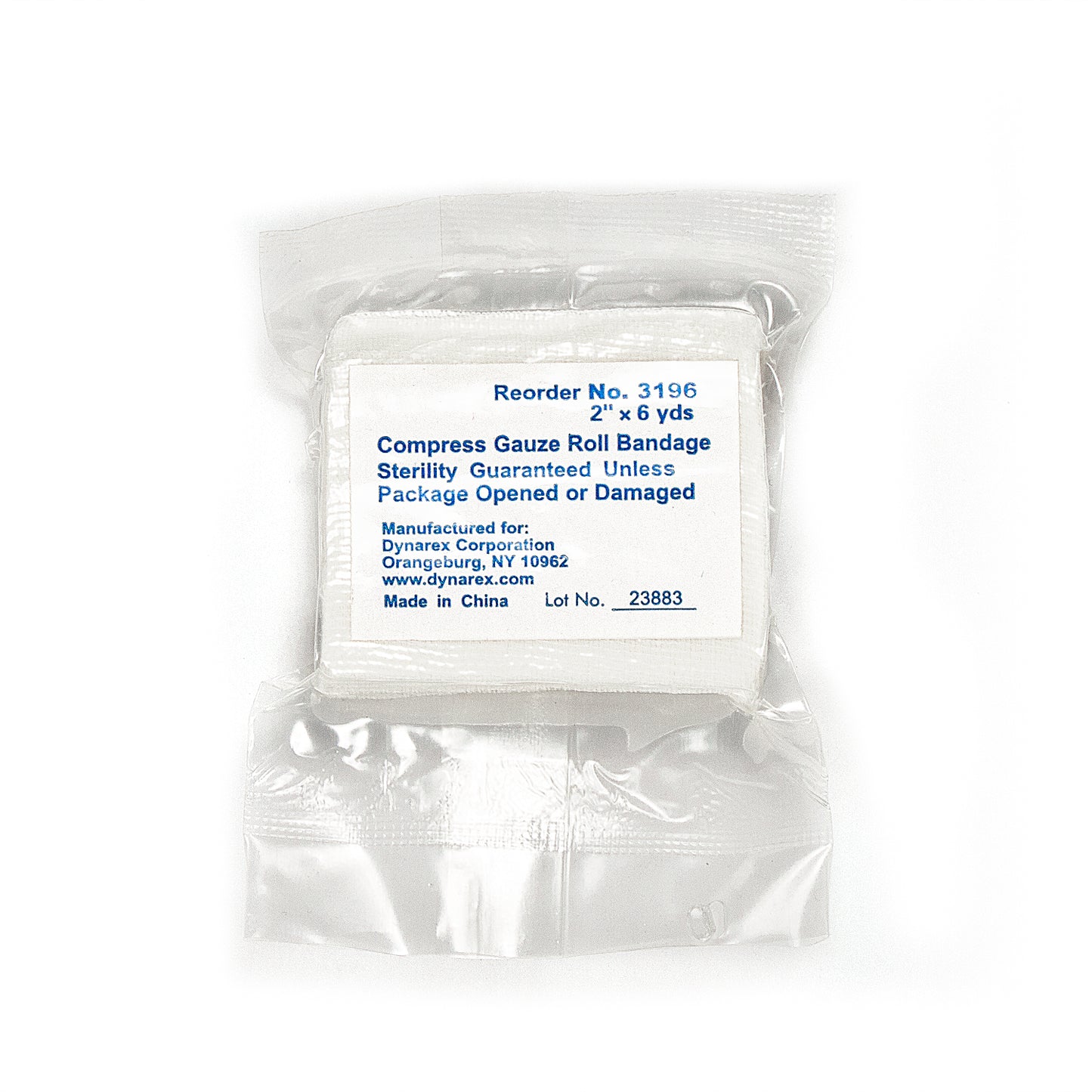 Dynarex Compress Gauze Roll Bandage 2in x 6yd Case medical supply