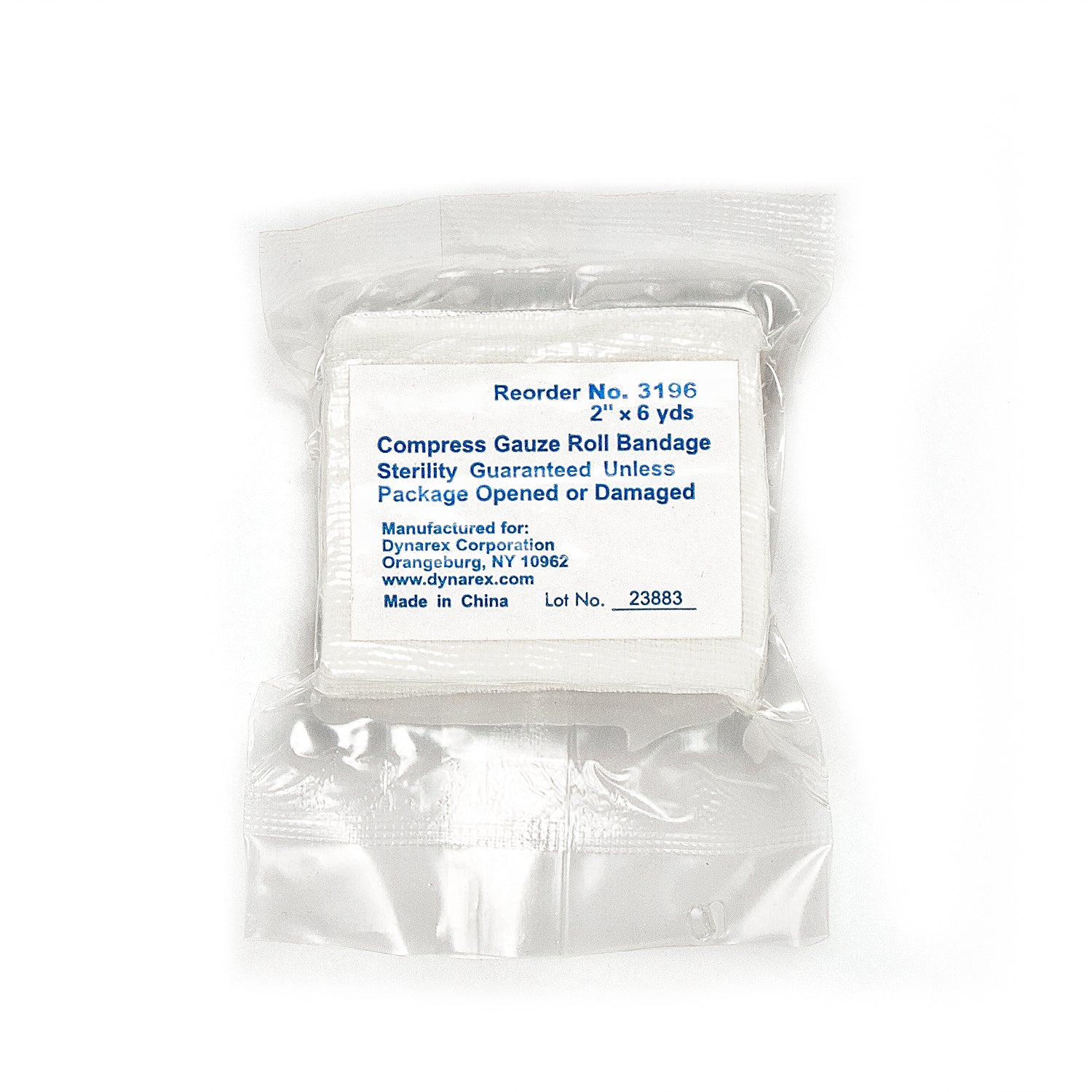 Dynarex Compress Gauze Roll Bandage 2in x 6yd Case medical supply