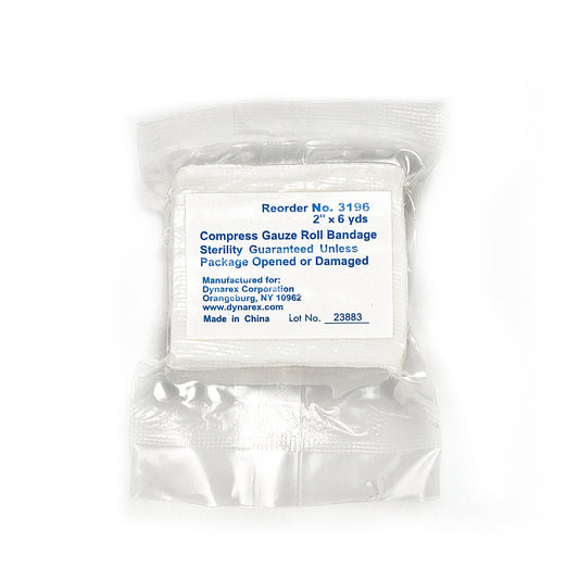 Dynarex Compress Gauze Roll Bandage 2in x 6yd Case medical supply
