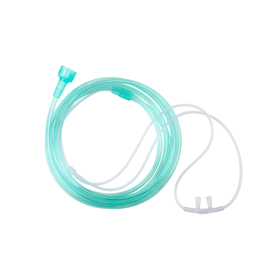Resp-O2 Flared Tip Nasal Oxygen Cannula 7ft Adult Universal Connector 50/cs medical supply