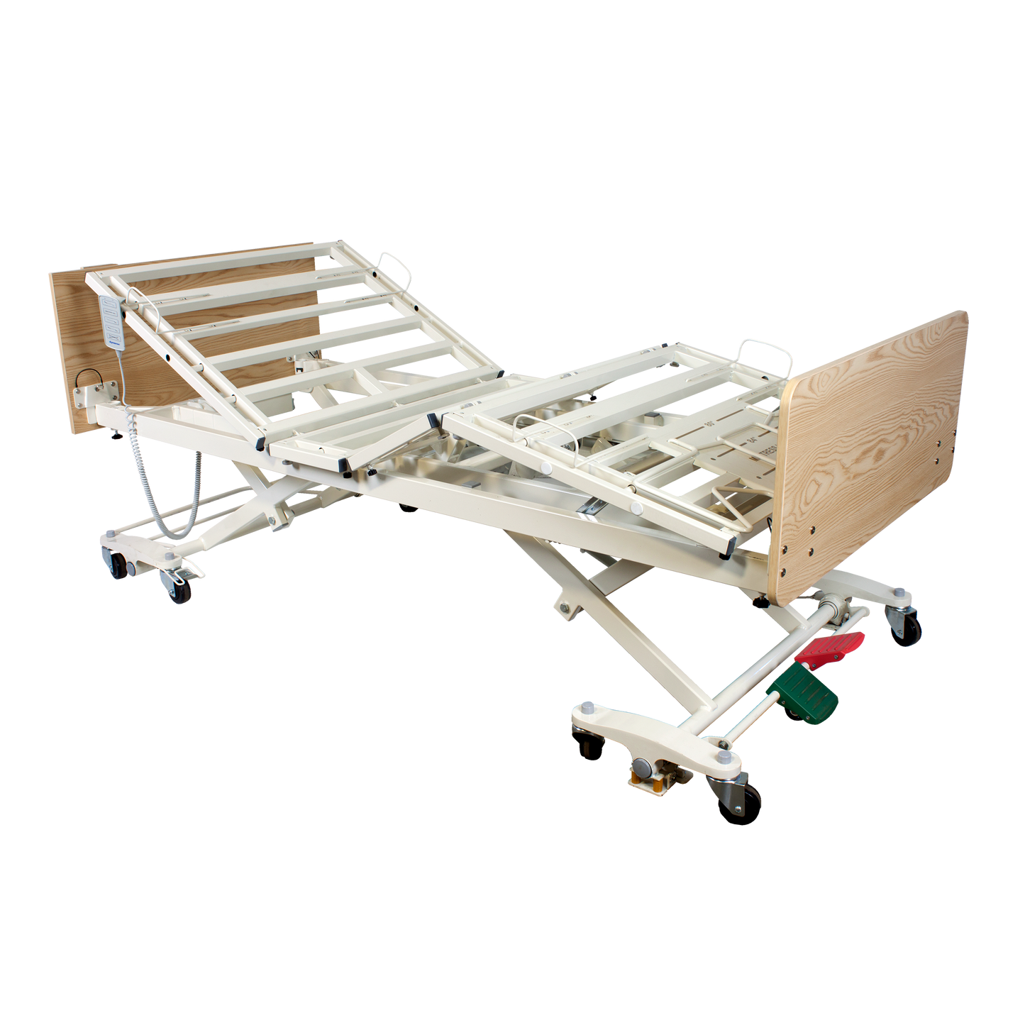 DB300 Bariatric LTC 5 Function Low Bed - Wood Boards - Cherr, 1pc/cs, medical supply