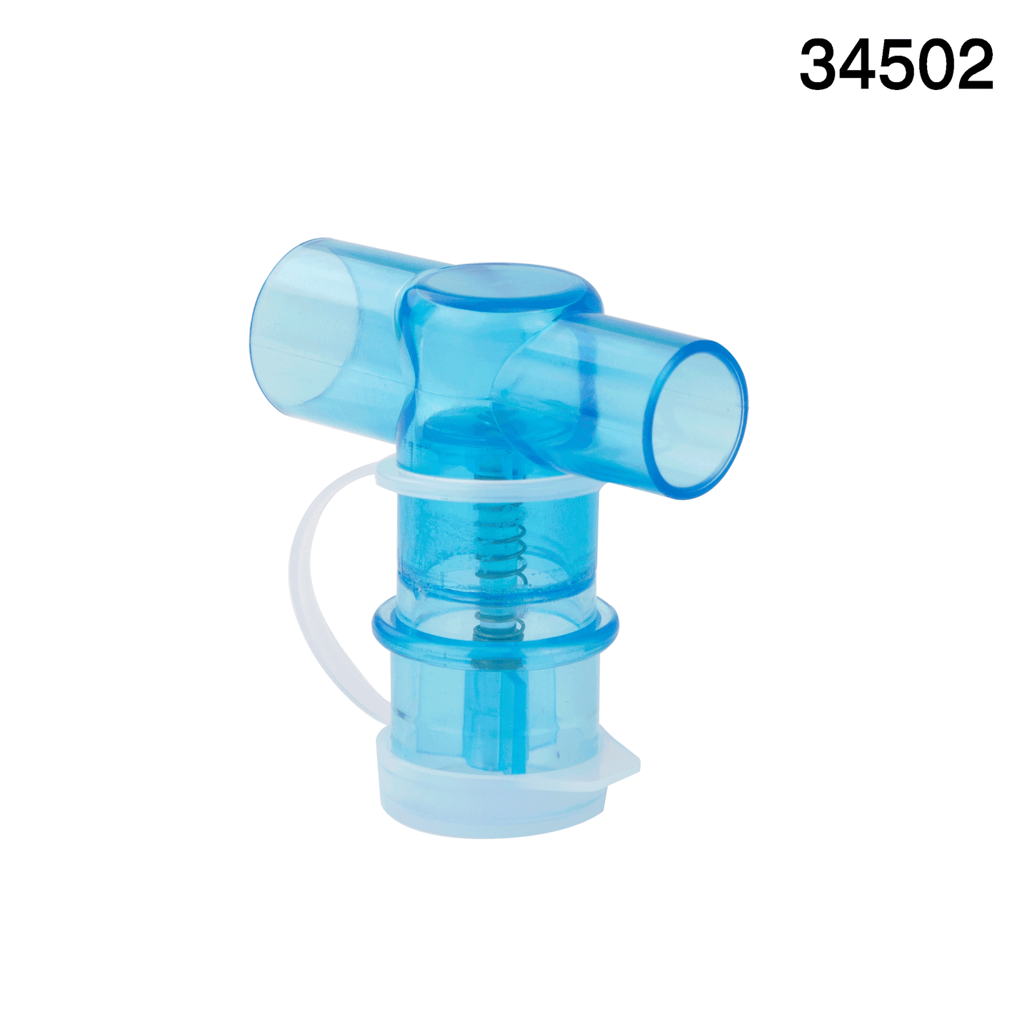 Resp-O2 Spring Loaded T-Adaptor 15 mm ID x 15 mm OD Case of 30 medical supply