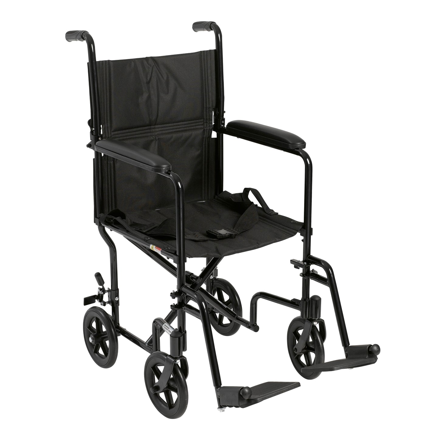 Drive Medical Lightweight Transport Wheelchair 17 in Seat Black medical supply
