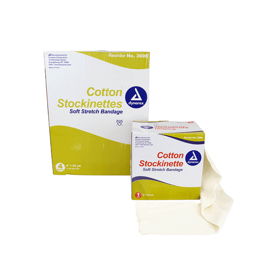 Dynarex Cotton Stockinette 6 inch x 25 yd Case of 4 medical supply