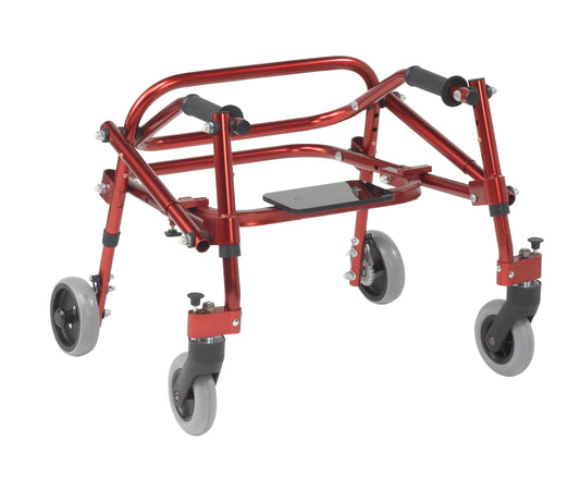 Inspired by Drive Nimbo 2G Posterior Walker with Seat Extra Small Castle Red medical supply