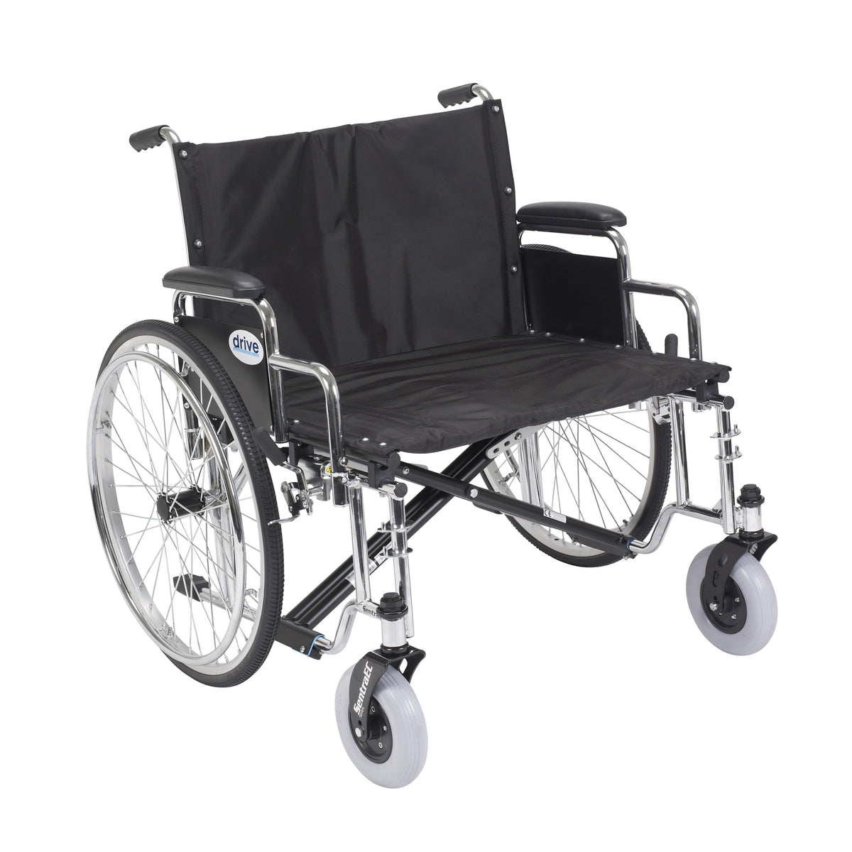 Drive Medical Sentra EC Extra Wide Wheelchair Detachable Desk Arms 26 inch Seat medical supply