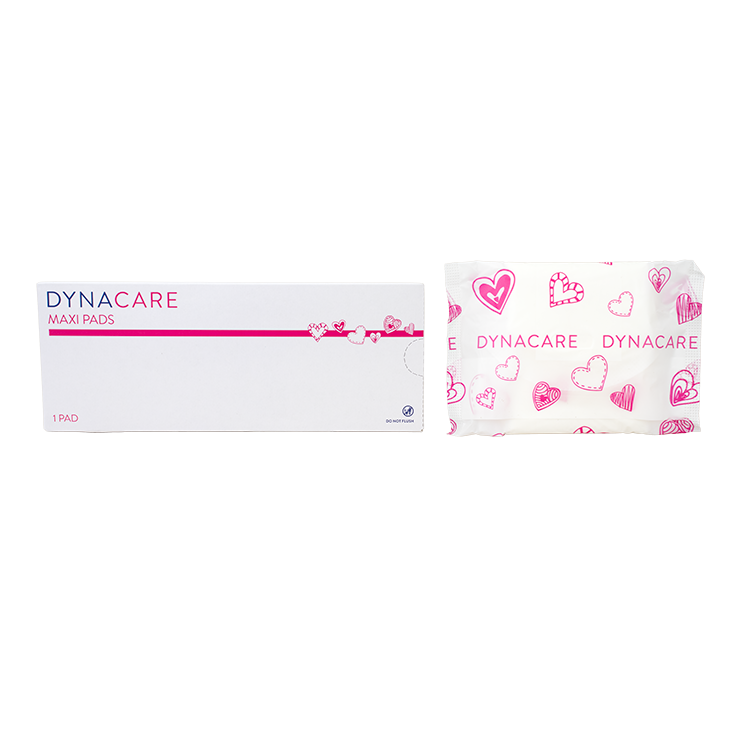 DynaCare Maxi Pads #8 Box 250/cs medical supply