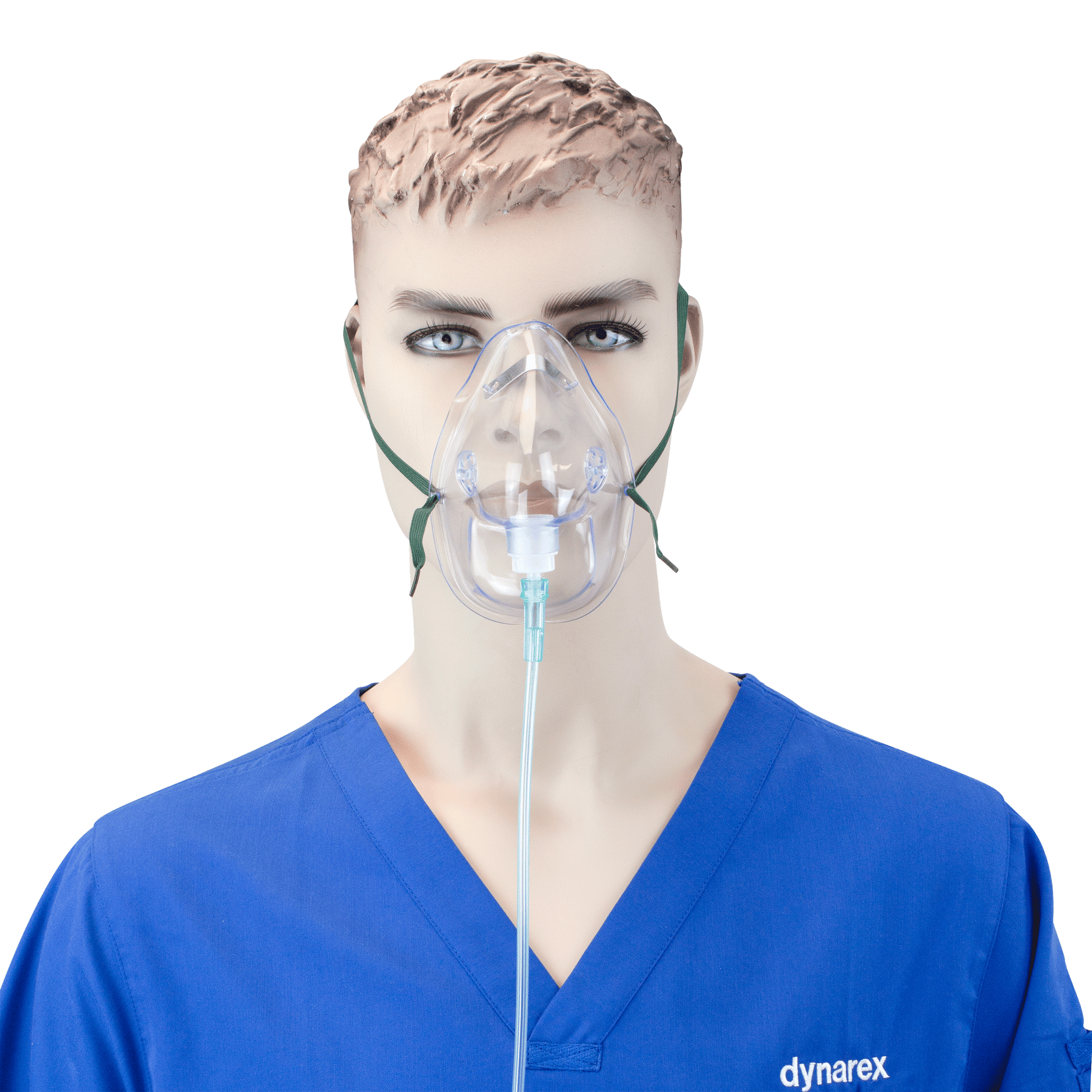 Resp-O2 Medium-Concentration Elongated Adult Oxygen Mask 50/cs medical supply
