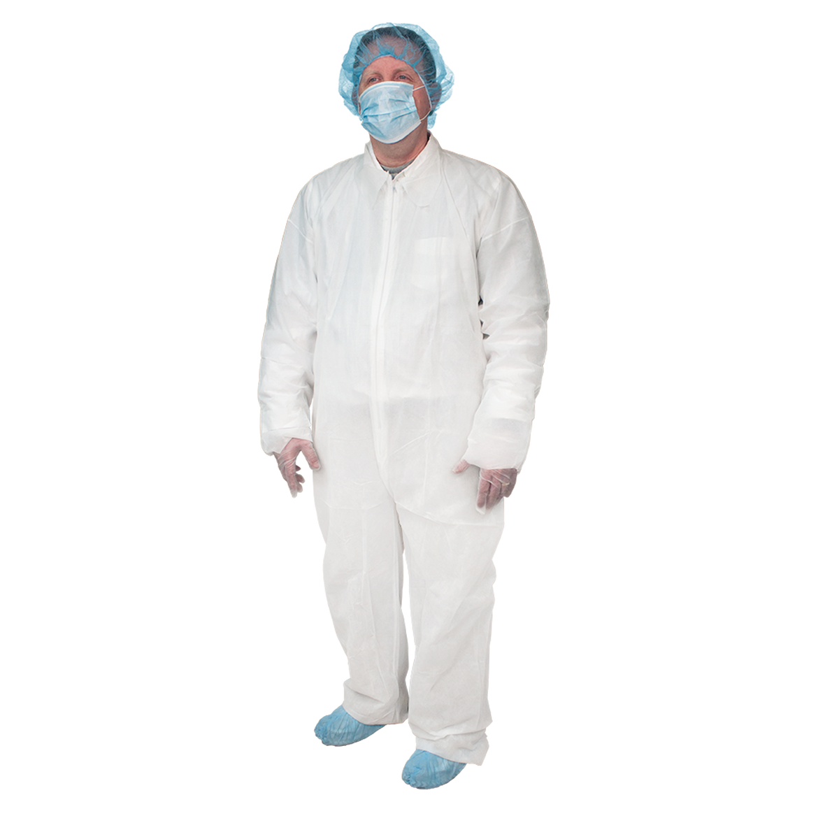 Dynarex Disposable Coveralls Universal Size White case medical supply