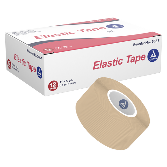 Dynarex Elastic Tape 1 in x 5 yd Case medical supply