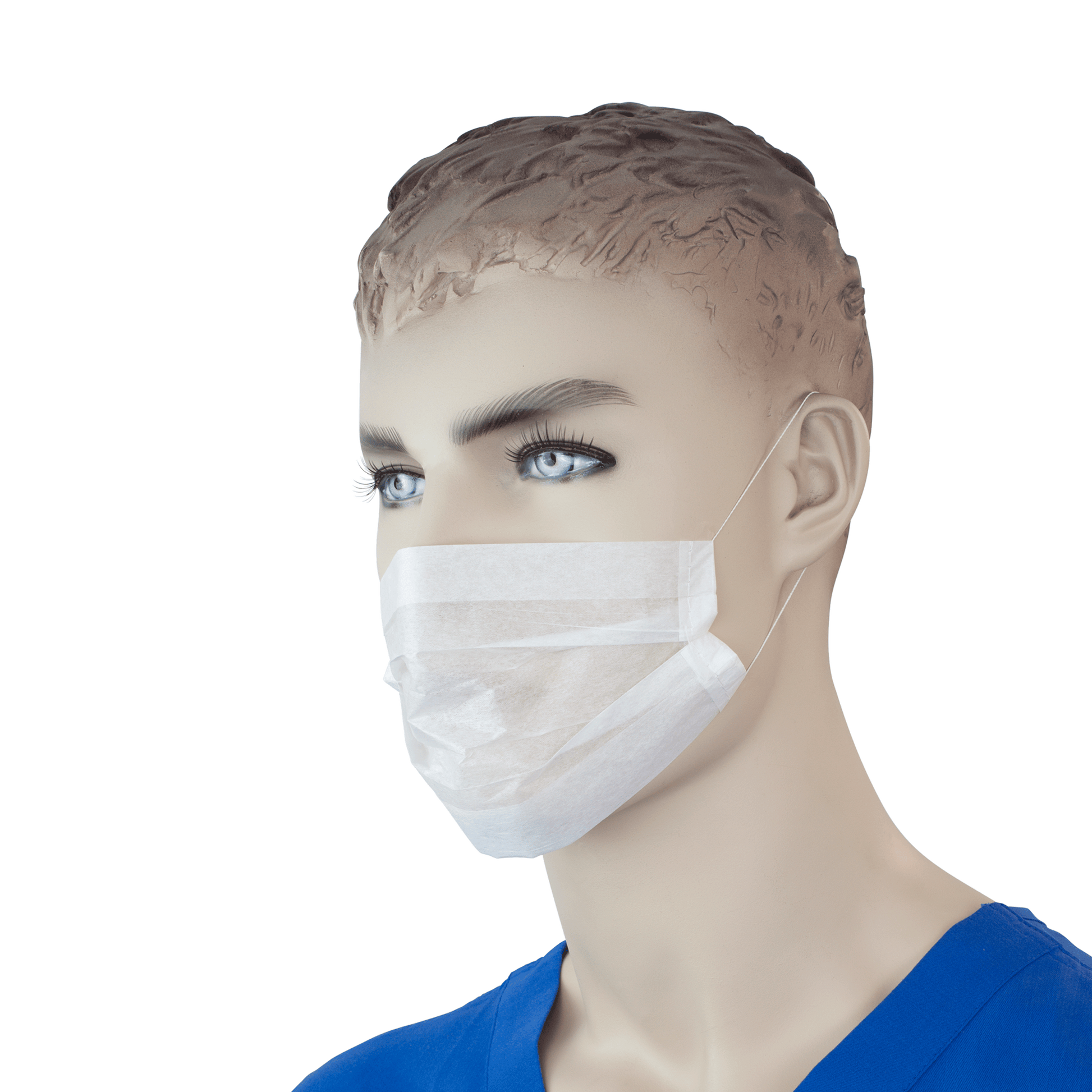 Dynarex Paper Face Mask White Case of 1000 medical supply
