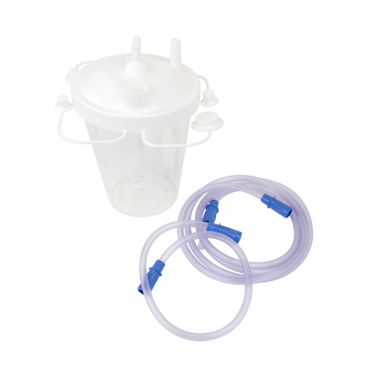Resp-O2 Disposable Suction Canister 800 cc with Tubing 12/cs medical supply
