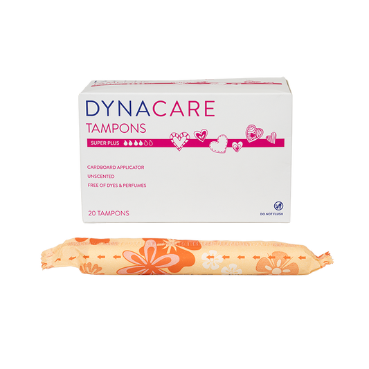 DynaCare Super Plus Tampons Cardboard Applicator 10/20/cs medical supply