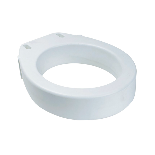 Dynarex Elongated Raised Toilet Seat without Arms White 1pc Box medical supply