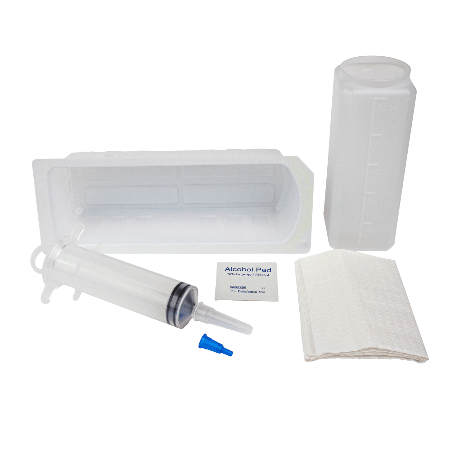 Dynarex Irrigation Tray with Piston Syringe 60 cc 20/cs medical supply