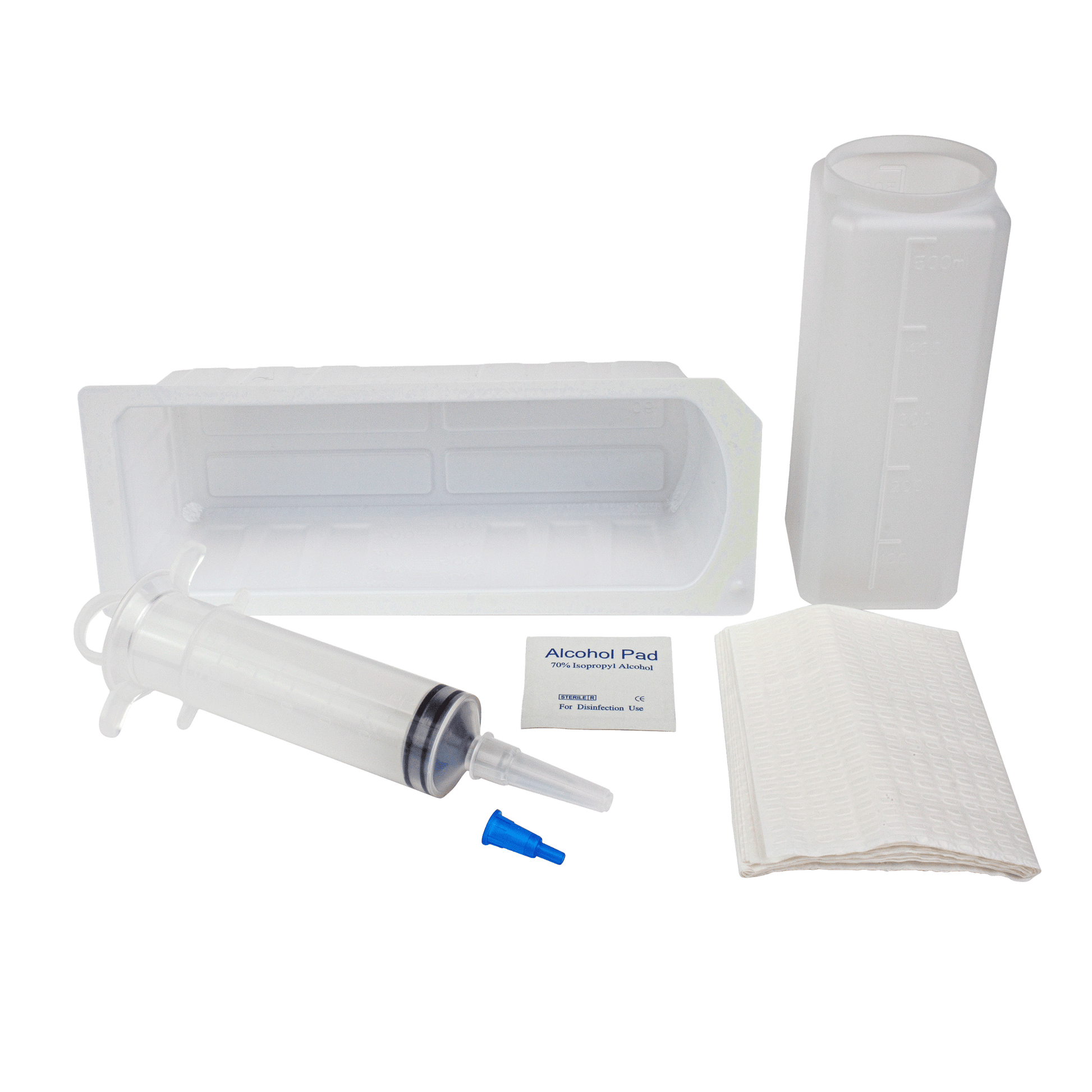 Dynarex Irrigation Tray with Piston Syringe 60 cc 20/cs medical supply