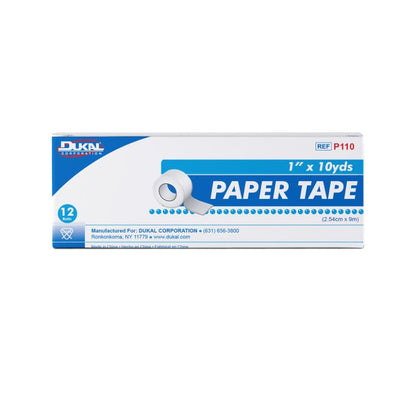 Dukal Paper Tape 1" x 10 yd Case of 144 medical supply