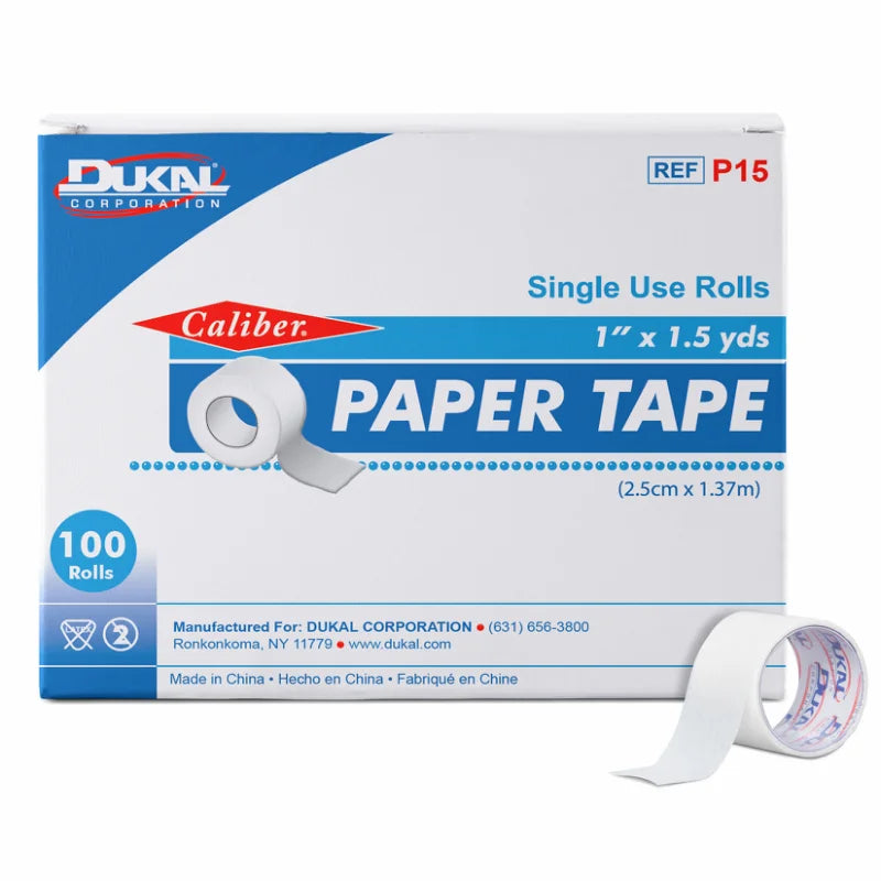 Dukal Paper Tape 1" x 1.5 yd Case of 500 medical supply