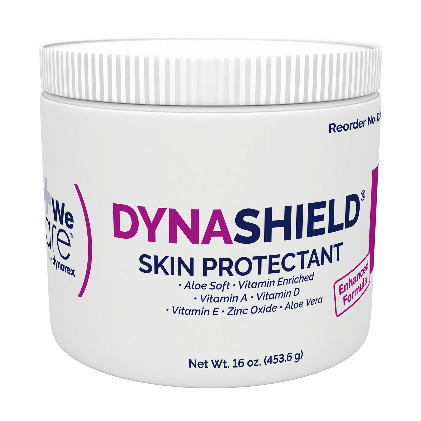 WeCare DynaShield Skin Protectant Barrier Cream 16 oz Jar 12/cs medical supply