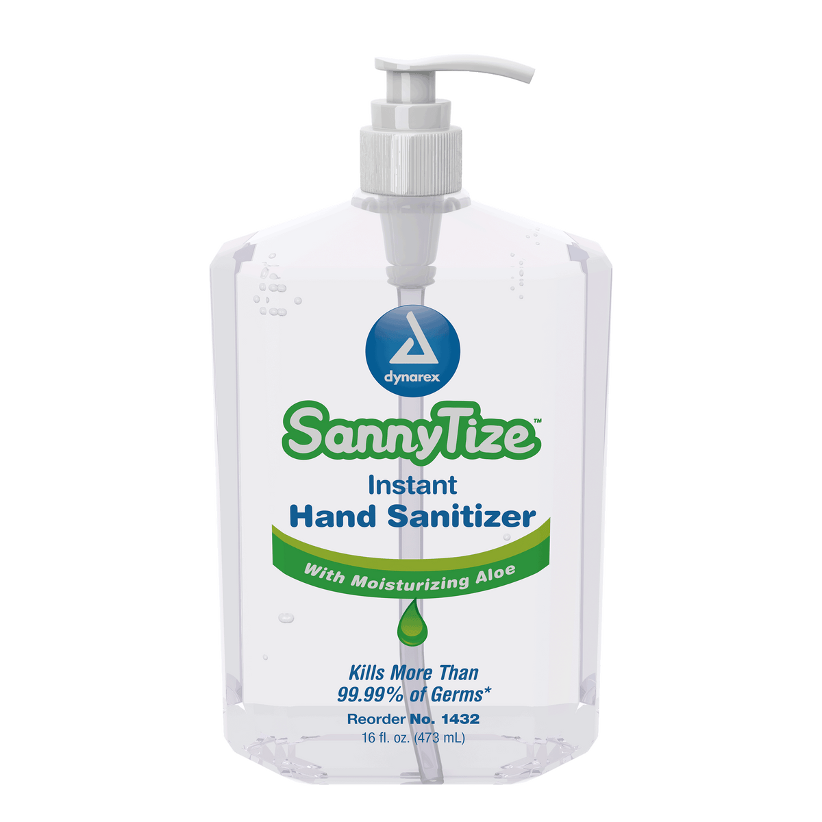 DynaSafety Instant Hand Sanitizer 16 oz Square Pump 12/cs medical supply