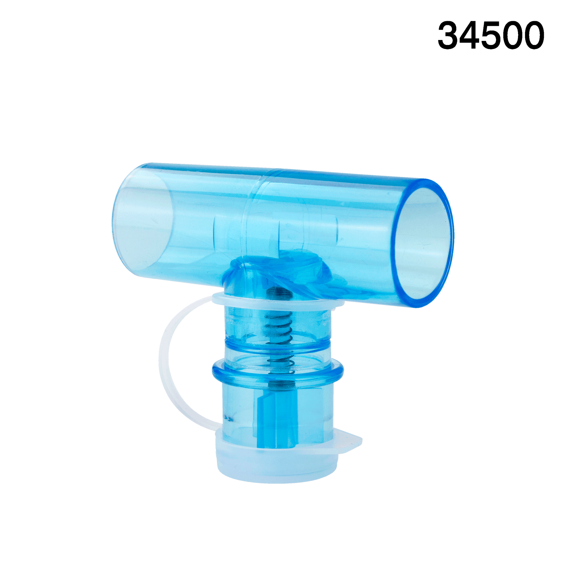 Resp-O2 Spring Loaded T-Adaptor 22 mm OD x 22 mm OD Case of 30 medical supply